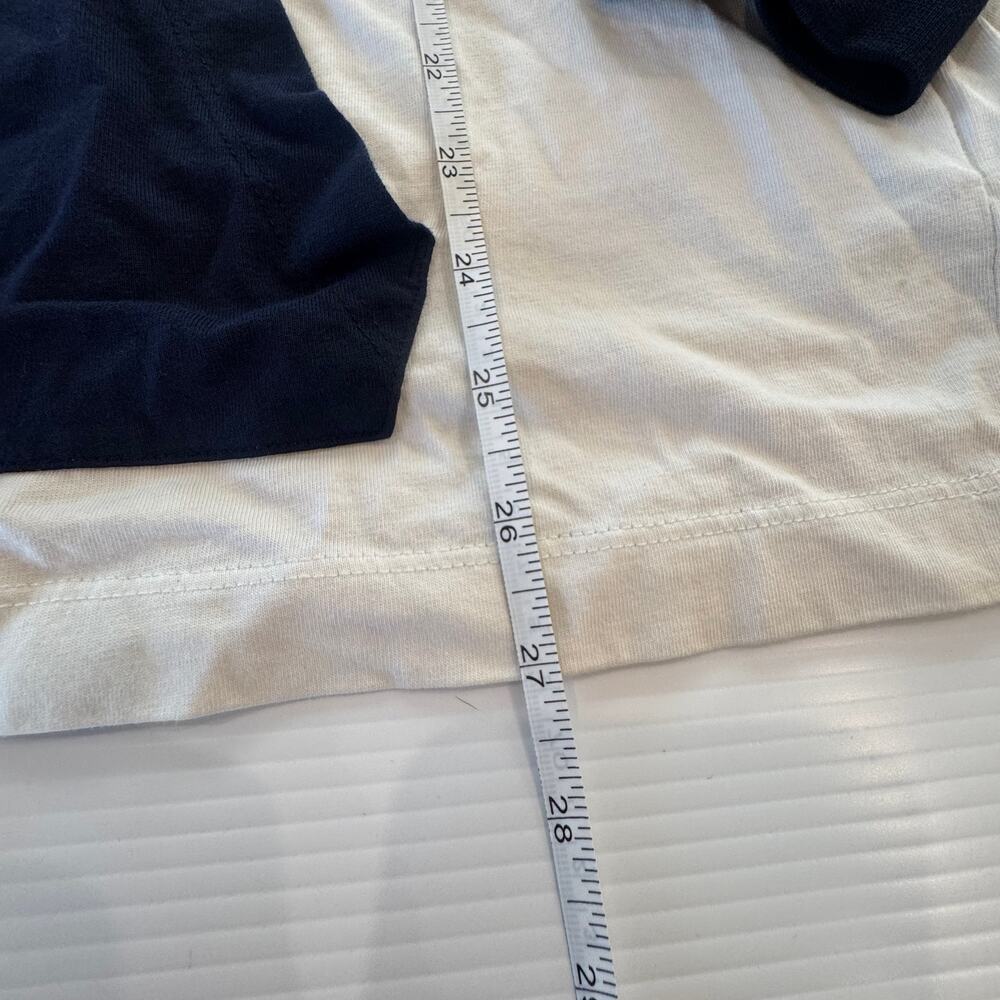 Lacoste Colorblock Jersey T-Shirt Hoodie Red White Navy Preppy Streetwear XL - Picture 15 of 16